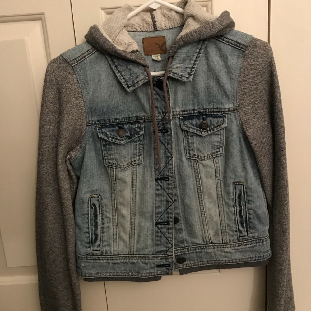 American Eagle Jean/sweatshirt jacket